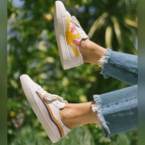 Soludos The Original Ibiza Sneakers in Rainbow Wave